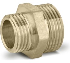 Ниппель переходной 1/2"-3/8" нар/нар латунь